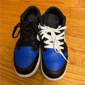 Jordan Youth Air 1 Low Gs Alternate Royal Toe - White/Royal Blue-Black/White